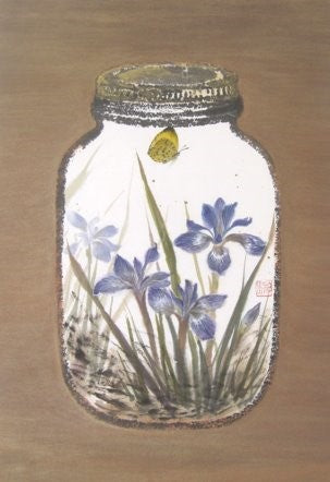 Jars and Memories Blue Iris