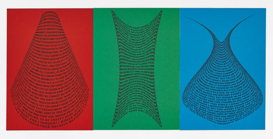 Left Hanging  RGB Triptychs:  FrannyGlassez